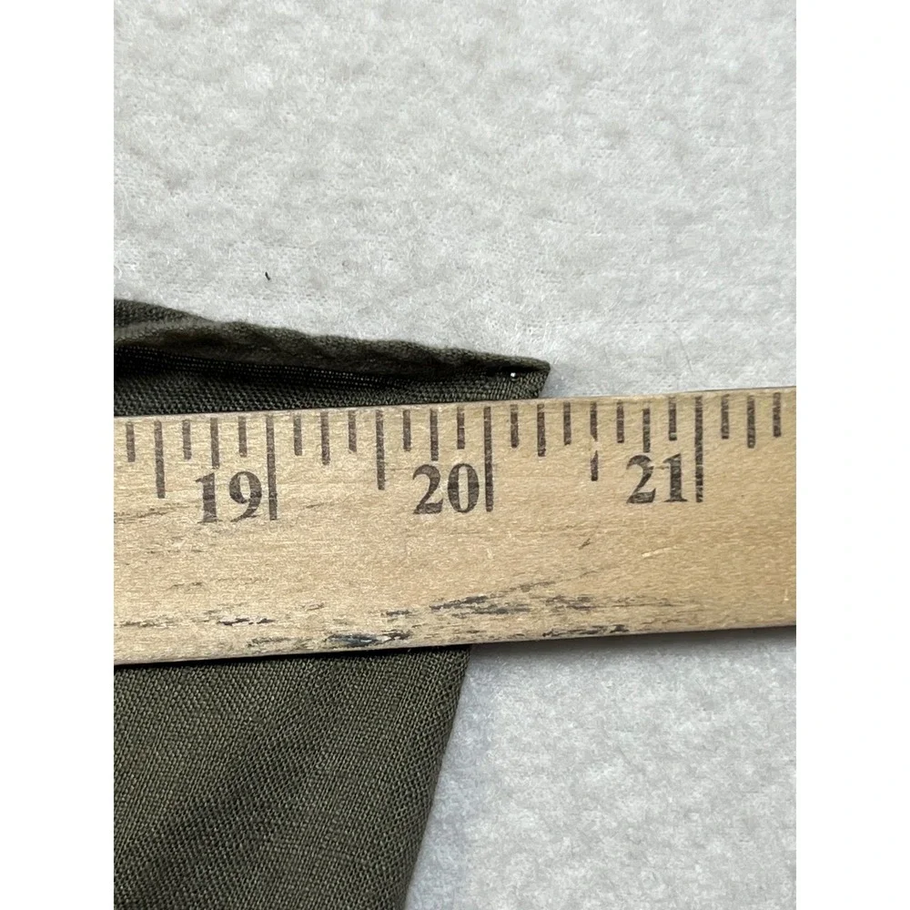 Zara‎ Womens Olive Green 100% Linen Halter Wide Leg Jumpsuit Size Medium